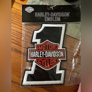 Harley Davidson emblem patch. New in package. Never used. Non smoking home